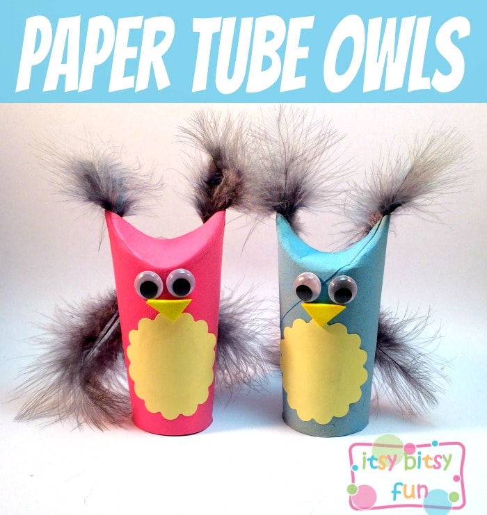  Cute Paper Tube Owls