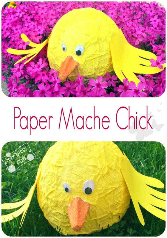 Easter Paper Mache Chick