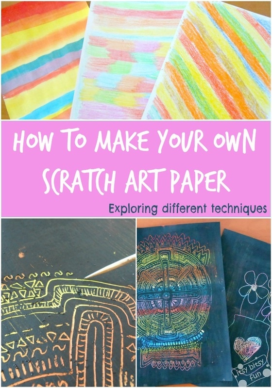  How to make your own scratch art paper