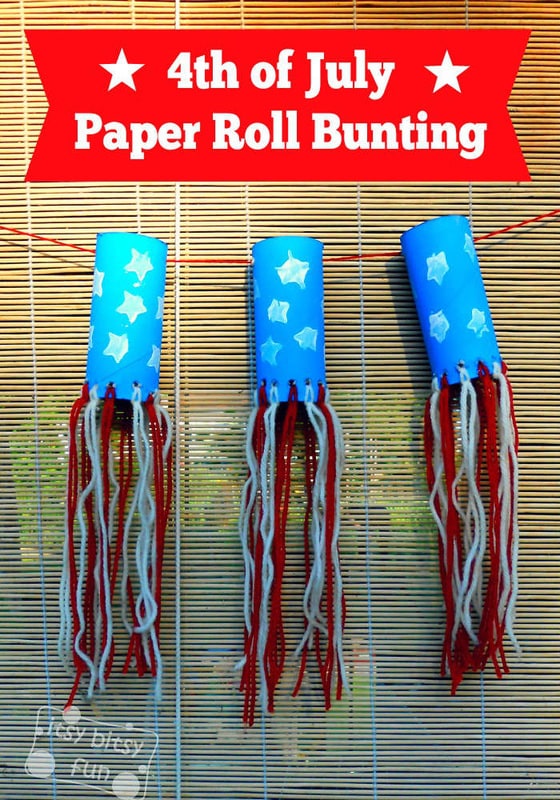  Toilet Paper Roll Craft Independence Day Bunting