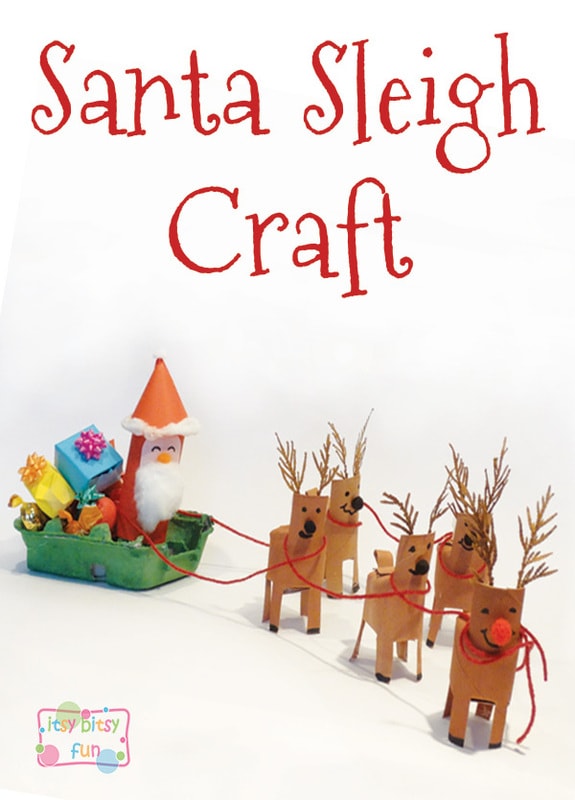  Christmas Santa Sleigh Craft