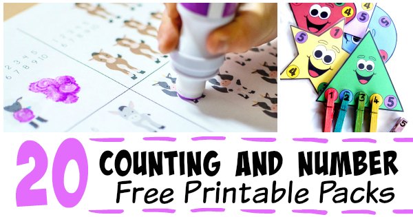 Number and Counting Printables for Kids