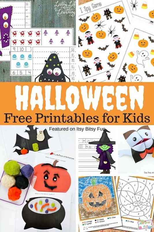Free Printable Halloween Worksheets and More