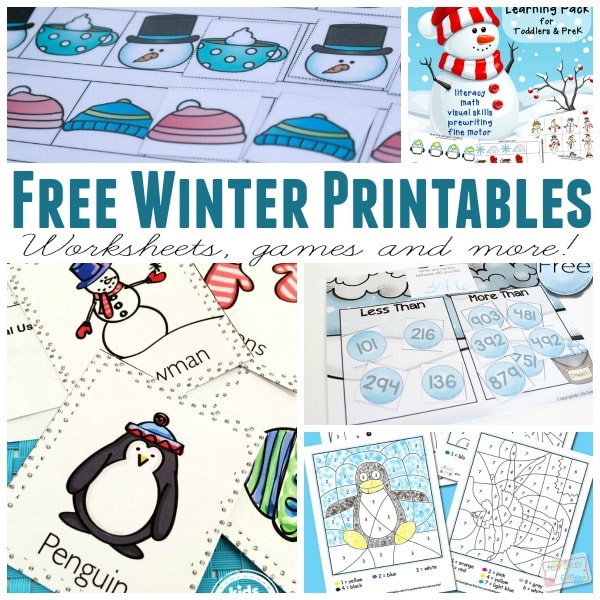 Learning Winter Printables