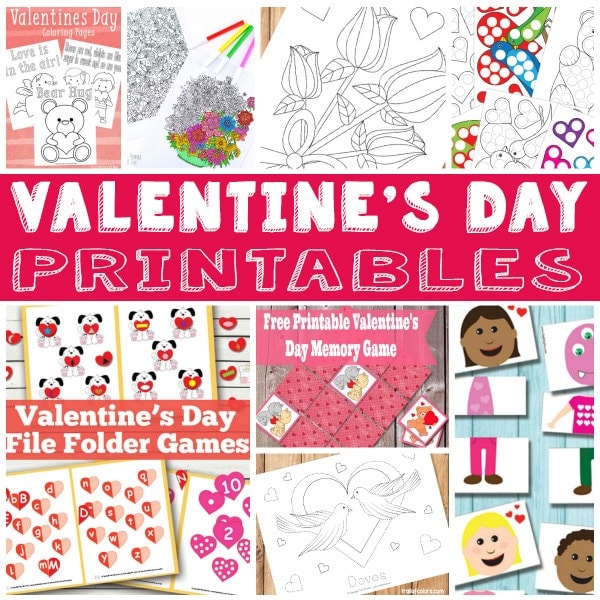 Valentines Day Fun Printables for Kids