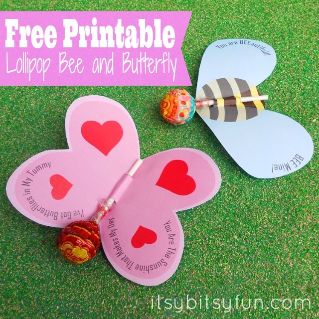 Sucker for Valentine's Day: Butterfly and Bee Lolipop
