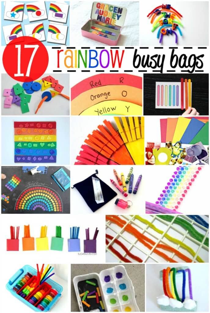 17 Awesome Rainbow Busy Bags