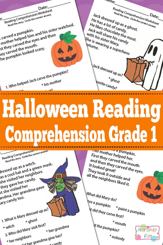 Halloween Grade 1 Reading Comprehension