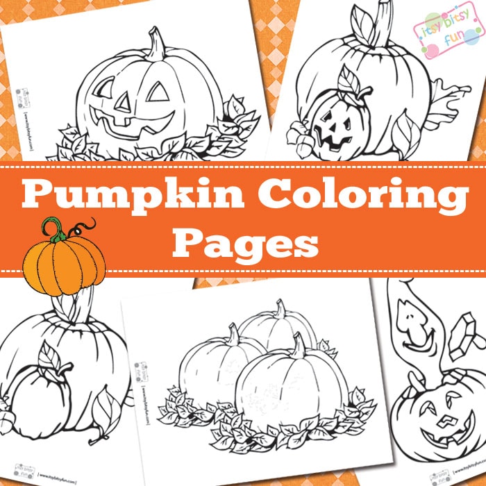 Pumpkin & Jack-o'-Lantern Coloring Pages