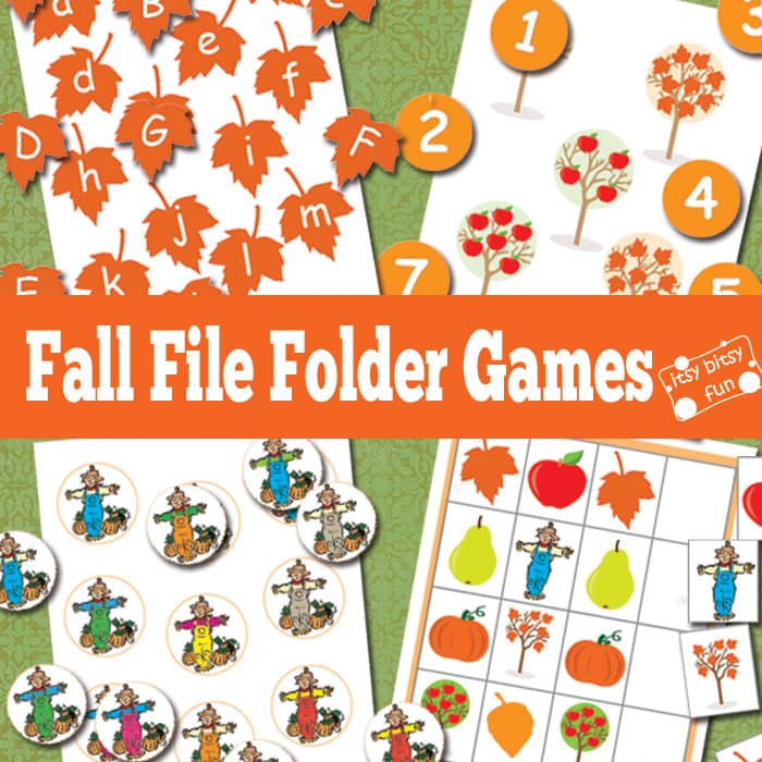 Fall File Folder Games