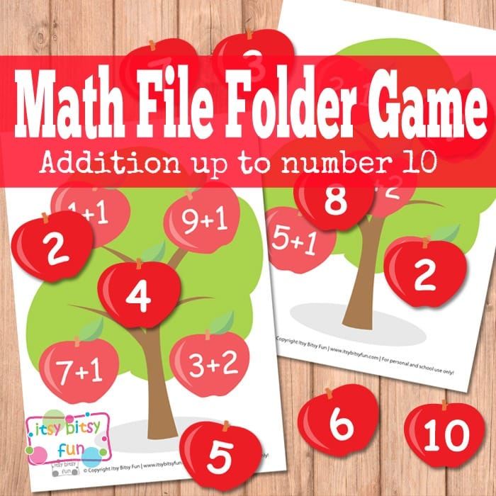 Math File Folder Game