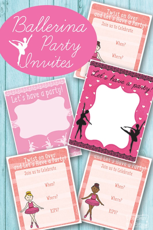 Free Printable Ballerina Party Invitation Itsybitsyfun