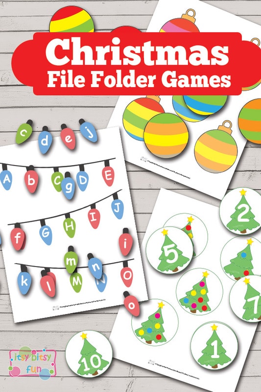 Christmas File Folder Game