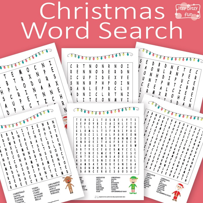 Christmas Word Search Puzzles