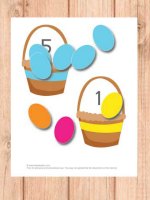 Color and counting with egg baskets