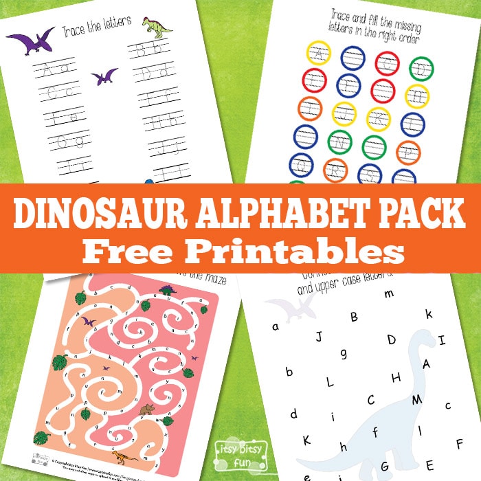 Dinosaur Alphabet Worksheets