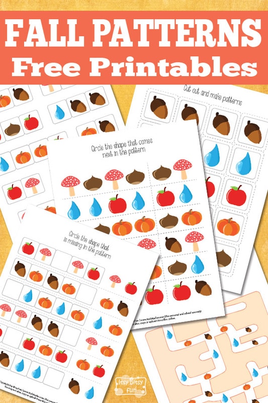 Free Printable Fall Pattern Recognition