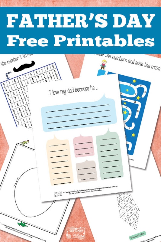 Free Printable Father's Day Worksheets