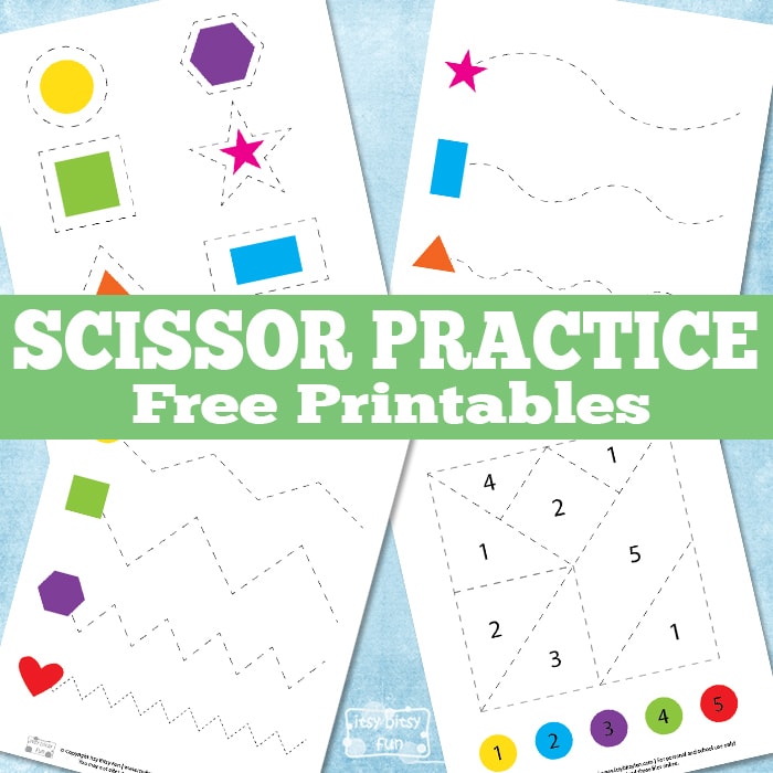 Free Scissor Practice Printables for Kids